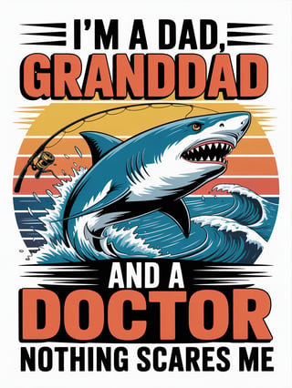 Bold Ocean Shark T-Shirt Design