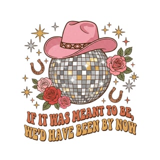 Trendy Disco Cowgirl Design