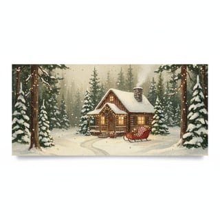 Cozy Vintage Holiday Scene