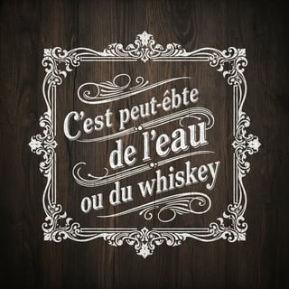Vintage Typographic Design on Wood