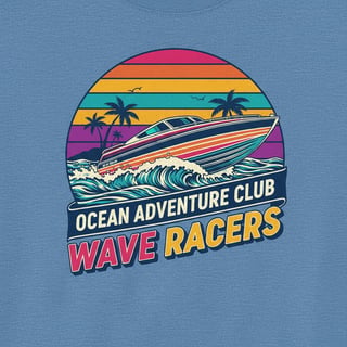 Energetic Nautical Speedboat T-Shirt Art