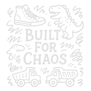 White Line-Art Boy Life T-Shirt Design