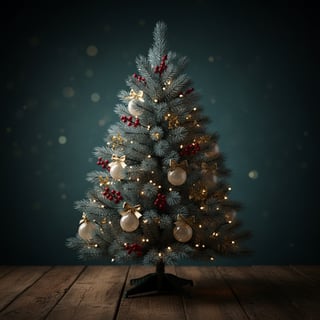 Dark Moody Christmas Tree Decor