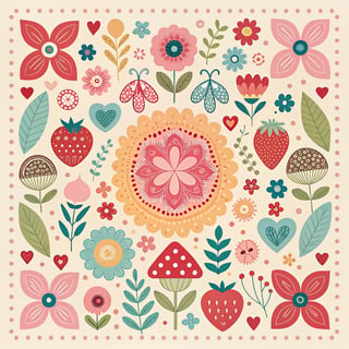 Bold Eclectic Granny Chic Square Design