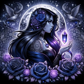Mystical Woman Tattoo Artwork