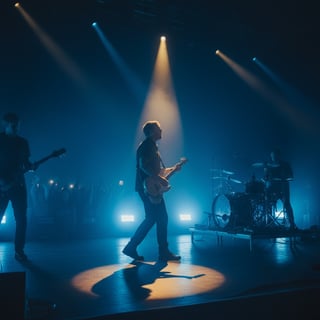 Cinematic Blue Concert Lighting