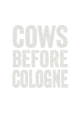 Bold Rustic Cow T-Shirt Design