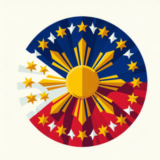 Stylized Philippines Flag Design
