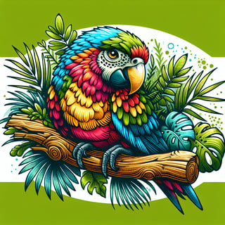 Colorful Parrot Design