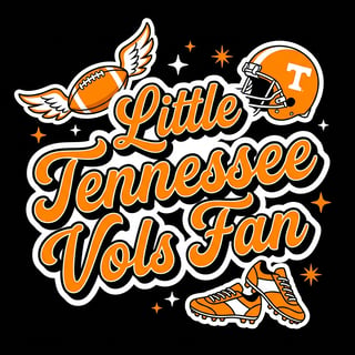 Cartoon Tennessee Vols Fan Tee Design