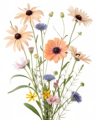 Vivid Wildflower Illustration