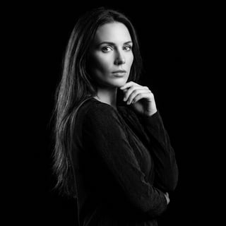 Black and White Dramatic Portrait