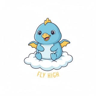 Cute Baby Pterodactyl Cartoon