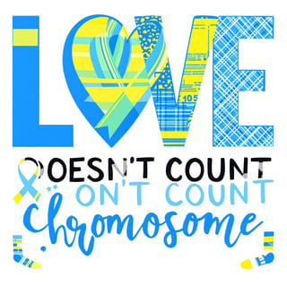 Colorful Down Syndrome Awareness Design