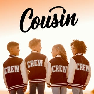 Cousin Crew Typography Design