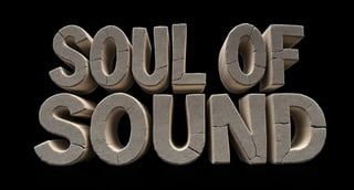 3D Sandstone Letters 'Soul Of Sound'