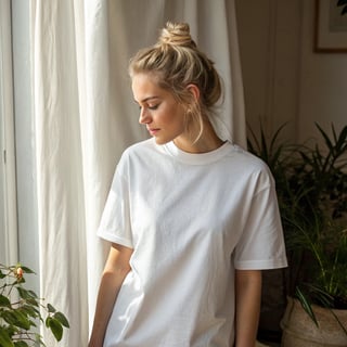 High-Quality White Gildan T-Shirt Mockup
