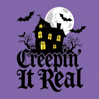 Creepin' It Real Spooky T-Shirt Design