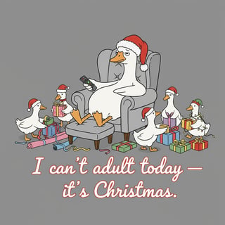 Sarcastic Women's Christmas Goose Design