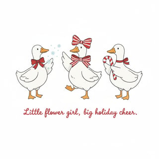 Christmas Flower Girl Design