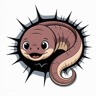 Cute Animated Moray Eel Nursery Art