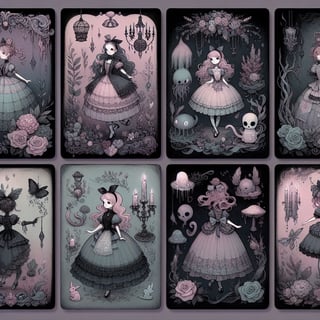 Whimsical Gothic Alice in Wonderland Art