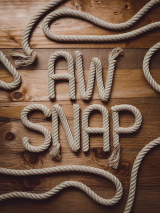 Dynamic Rope Font Design: AW SNAP