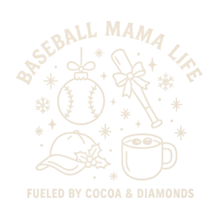Vintage Baseball Mom Christmas Tee