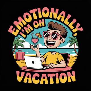 Emotionally I'm on Vacation T-shirt