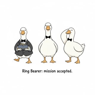 Ring Bearer Geese Design