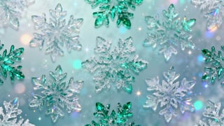 Winter Snowflake Seamless Pattern