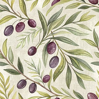 Abstract Olive Green & Plum Pattern