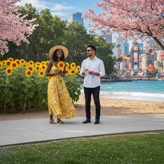 Diverse Outdoor Candid Photos