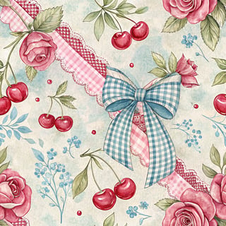Shabby Chic Coquette Seamless Pattern