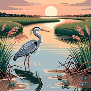 West Florida Coastal Marsh Tumbler Wrap