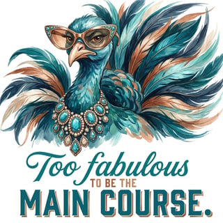 Glam Thanksgiving Turkey Portrait