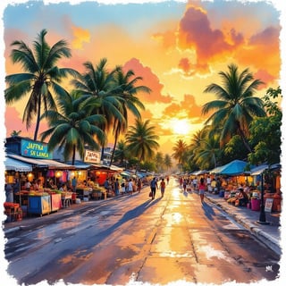 Vibrant Jaffna Travel Poster