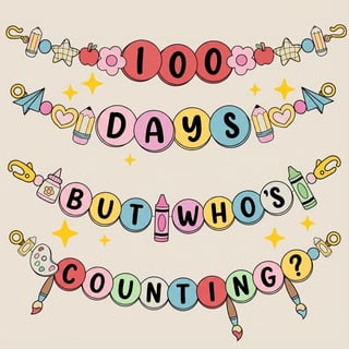 100 Days But Who’s Counting Design
