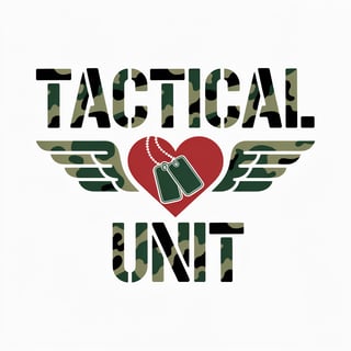 Tactical Love Unit Stencil Typography