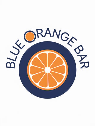 Blue Orange Bar Logo Design