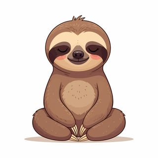 Cheerful Animated Sloth