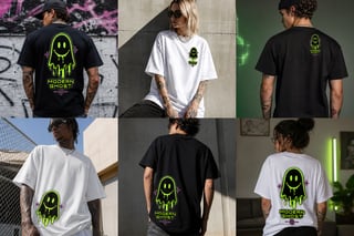 Hip Style Different Placement T-Shirts