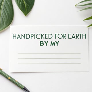 Handpicked For Earth Text Design