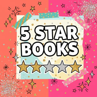 5 Star Books Glitter Scrapbook Aesthetic