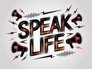 Speak Life Brush Font Design