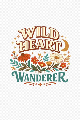 Wild Heart Wanderer T-Shirt Design