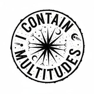 I Contain Multitudes Star Typography