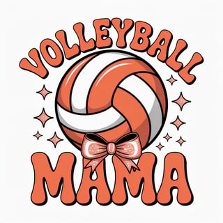 Vibrant Volleyball Graphic Design