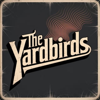 Vintage Yardbirds Band Cover Design