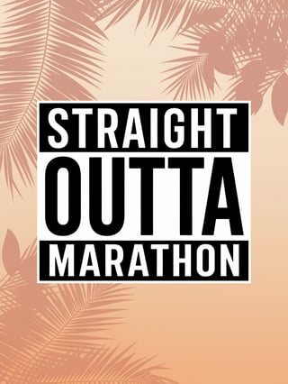 Vintage Text Design: Straight Outta Marathon
